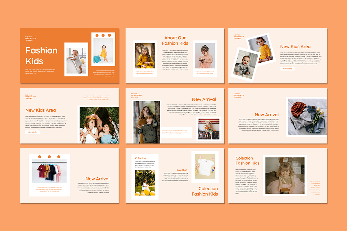 Fashion Kids - PowerPoint Template, a Presentation Template by QR Design Studio (Photo 2 of 3)