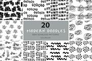 Abstract Doodles Patterns & Elements, an Illustration by Sweet Fig (Thumbnail 5 of 12)