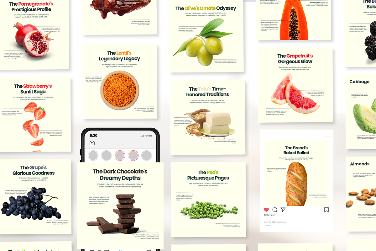 Food Benefit Infographics I Canva, a Social Media Template by The Social Stuff (Photo 4 of 15)