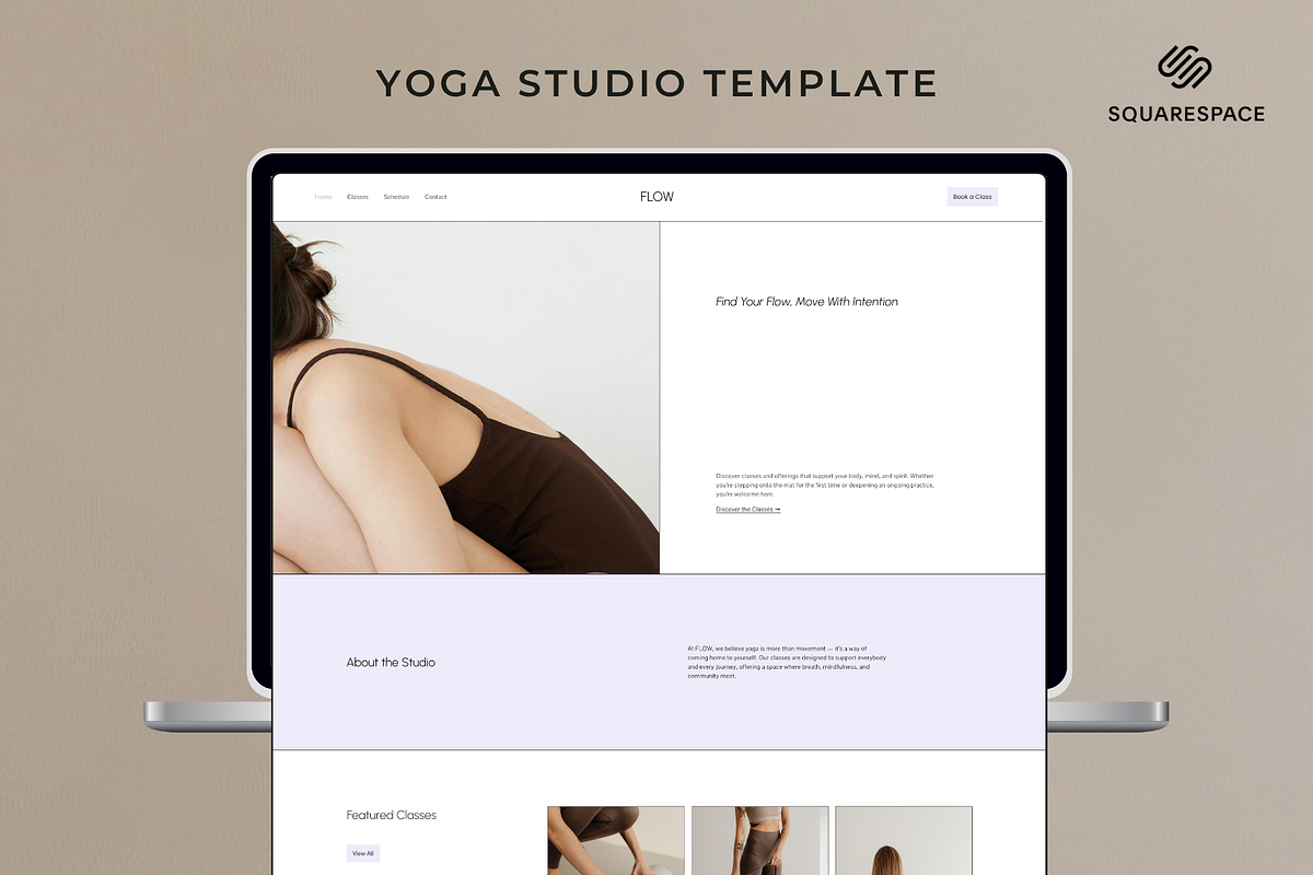 Yoga Studio Website Template preview 2