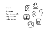 150 basic doodle icons, an Outline Icon by Pinkbrush (Thumbnail 2 of 5)