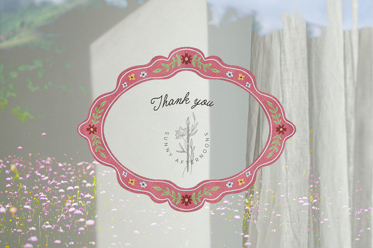 FOLK Frames & Backgrounds, an Illustration by SunnyAfternoons (Photo 12 of 12)