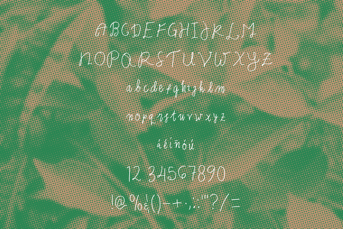 Ameira hand drawn font preview 4