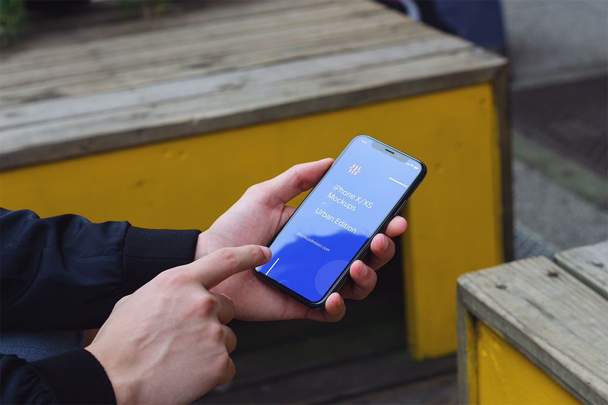 iPhone X/XS Mockups Urban Edition, an iPhone Mockup by Fields (Photo 9 of 9)