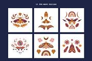 Mystic Moth | Vector collection, a Decorative Illustration by katieromanoff_art (Thumbnail 10 of 22)