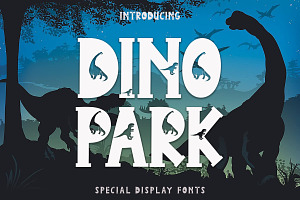 Dino Park, a Font by Yoga Letter