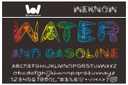 water and gasoline font, a Font by weknow (Thumbnail 1 of 5)