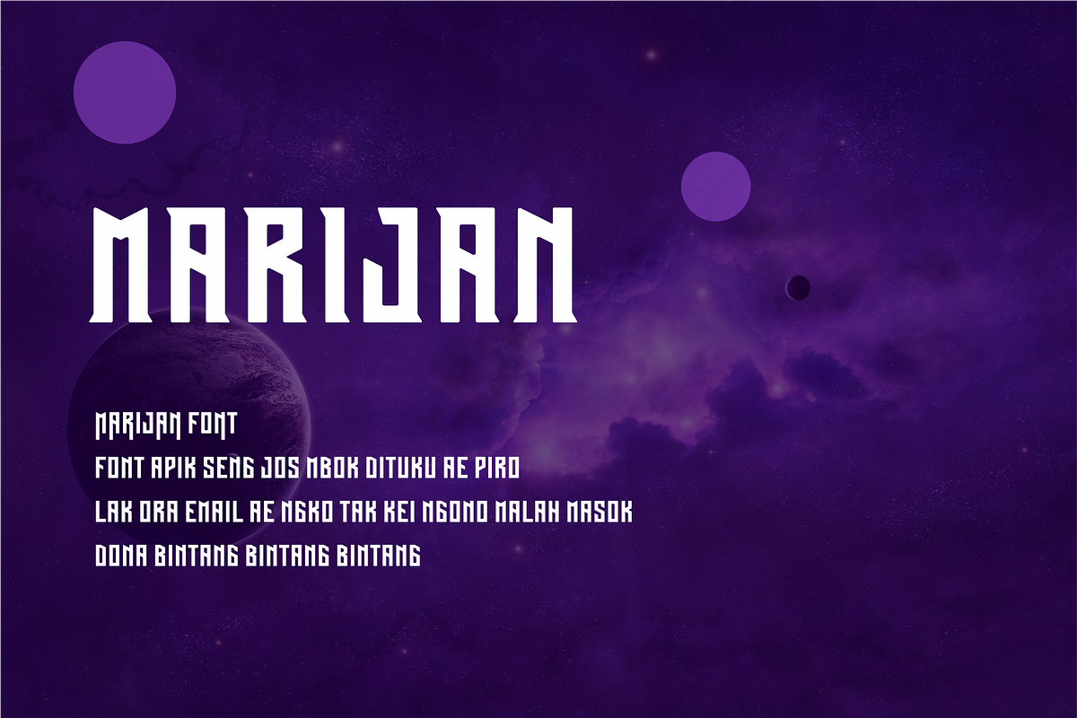 MARIJAN Font, a Symbol Font by Kreabie (Photo 2 of 6)