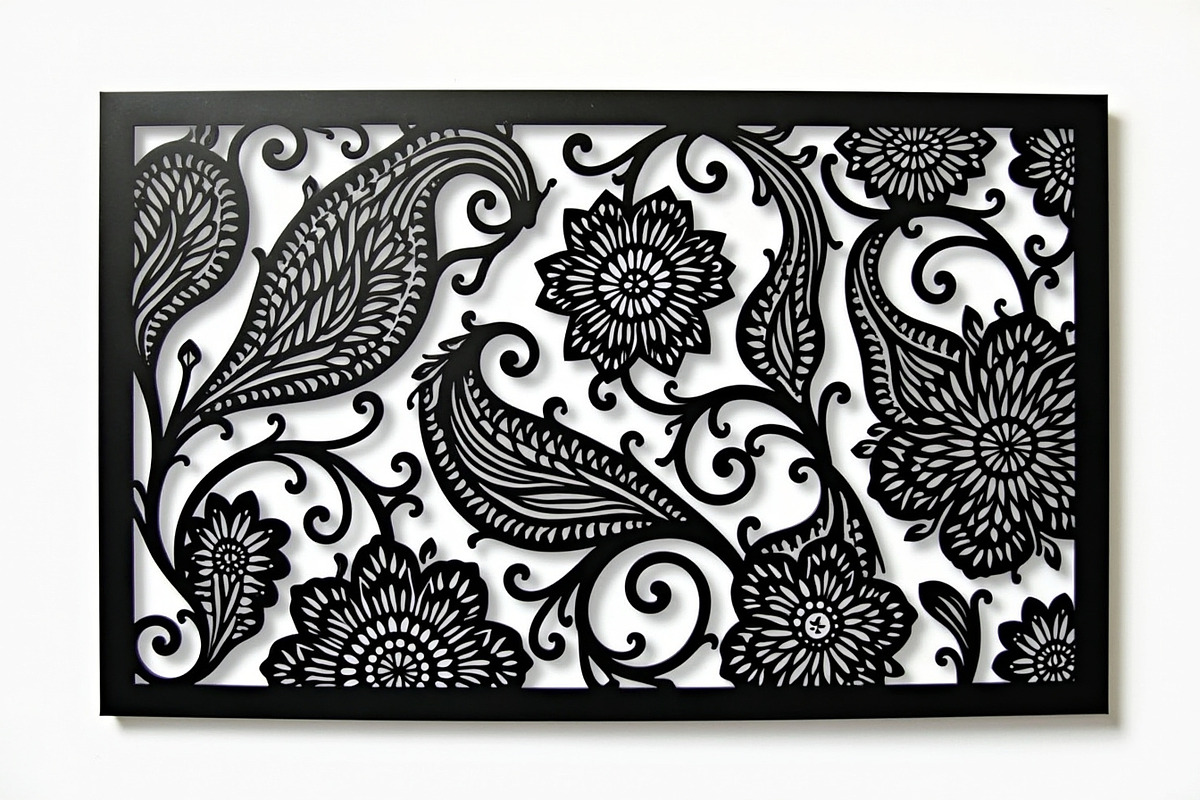 Elegant Laser Cut Floral Frames, an Illustration by abu67222 (Photo 2 of 7)
