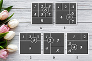 10 Square Photo Collage Templates, a Templates & Theme by DickyJiang Illustrations (Thumbnail 2 of 4)