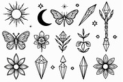 Celestial Boho Magic Line Art Bundle, an Illustration by abu67222 (Thumbnail 6 of 7)