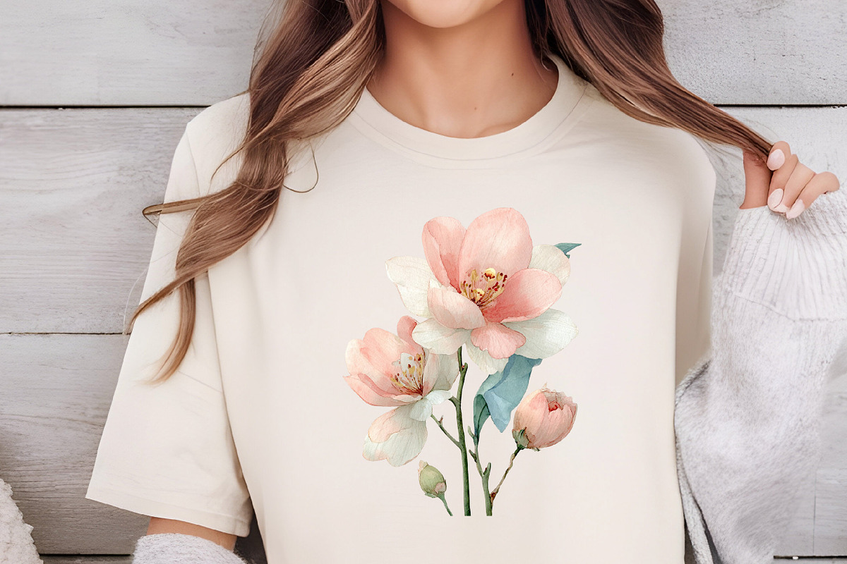 Romance Floral, Watercolor clipart, an Illustration by DreamCafeArt (Photo 4 of 6)