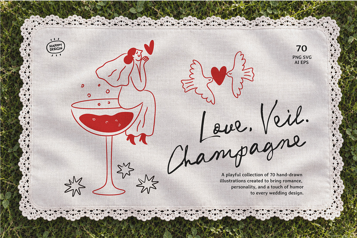 Love Wedding Doodles, a Person Illustration by happpydesign (Photo 2 of 12)