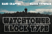 WATCHTOWER Display Font, a Blackletter Font by Salty Sweet Creative (Thumbnail 1 of 2)