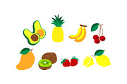 Summer Fruits Doodle Illustration, an Object Graphic by SLAB! Design (Thumbnail 3 of 3)