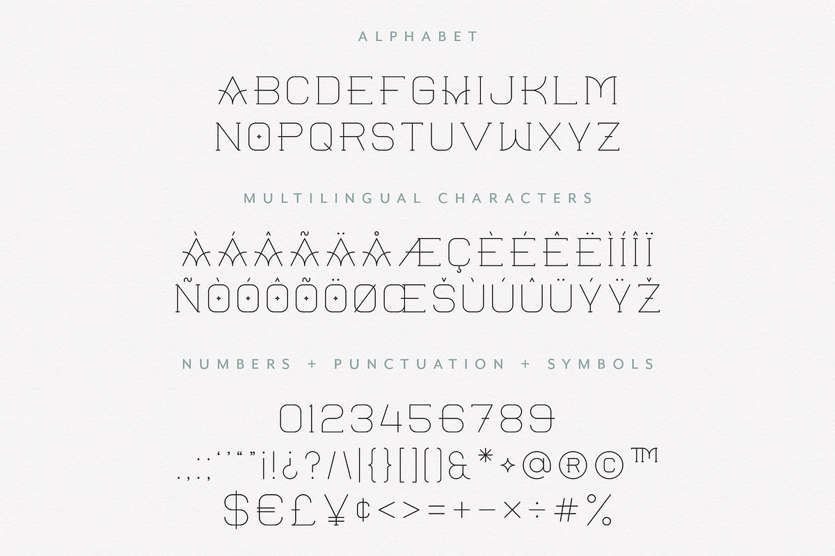 Magic All Caps Serif Monogram Font preview 2