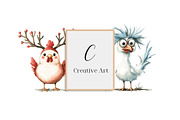 Whimsical Funny & Quirky Chicken PNG, an Illustration by Creative Art (Thumbnail 6 of 12)
