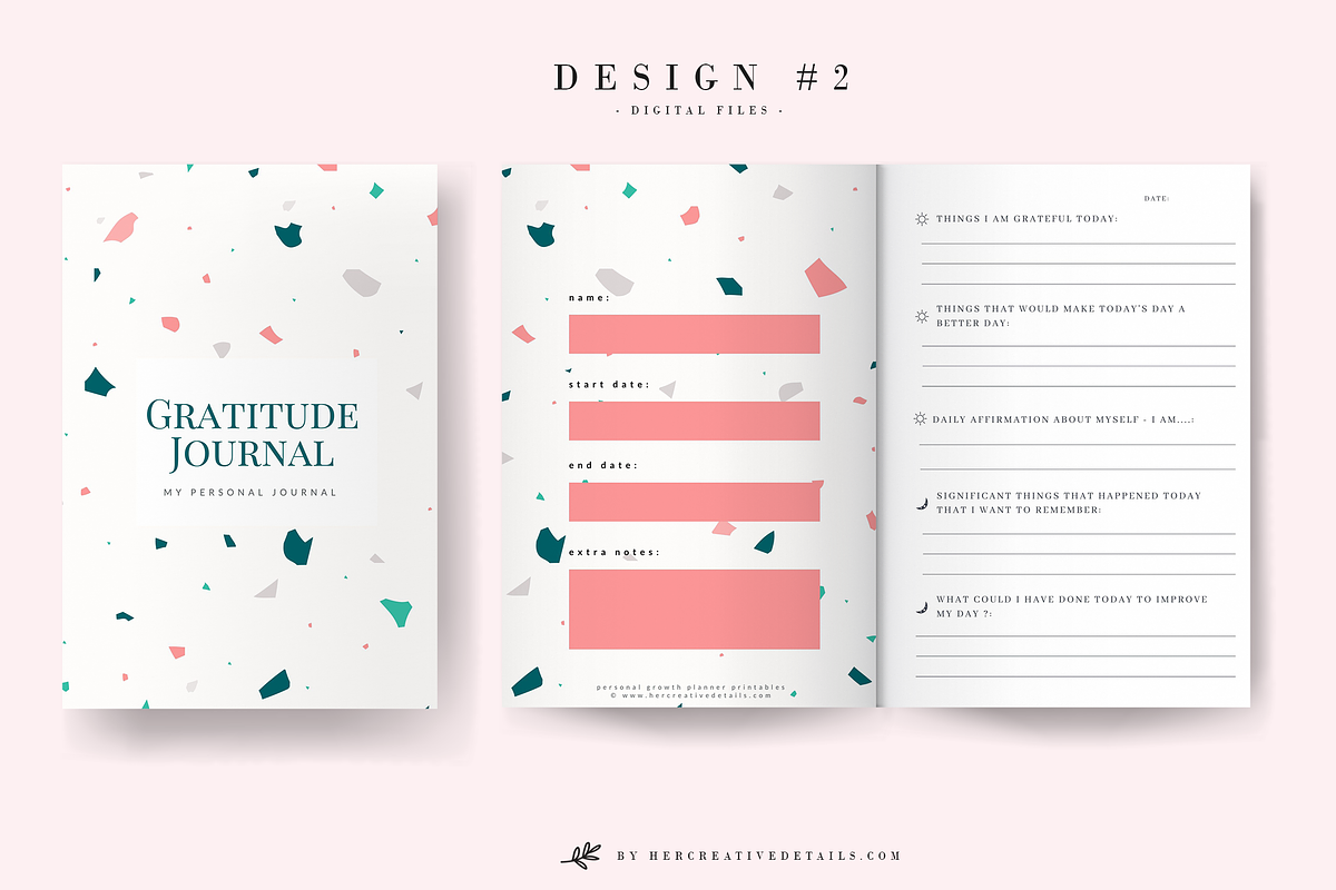 Gratitude Journal Printable - 02, a Brochure Template by Her creative details (Photo 1 of 5)