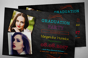 Graduation Invitation XII, an Invitation Template by Mariyana