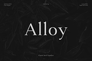 Alloy - A Sharp Serif Typeface, a Serif Font by Cassandra Cappello (Thumbnail 1 of 7)