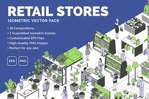 Retail Stores Interior Shop Concept, an Object Graphic by 35lab