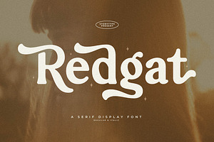 Redgat A Serif Display Font