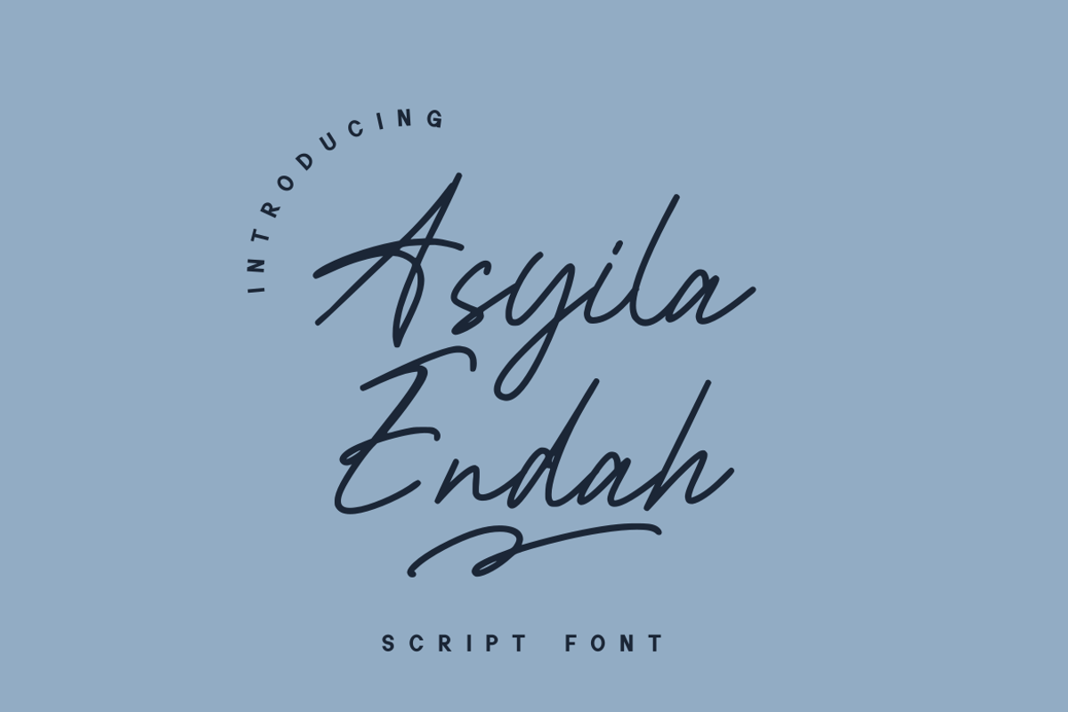 Asyila Endah, a Script Font by GFRcreative (Photo 1 of 8)