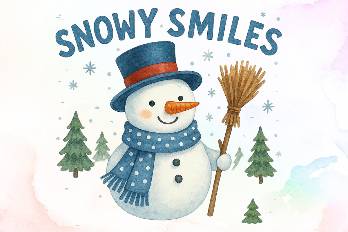 Christmas Snowy Smiles PNG, an Illustration by Sublimation Artist (Photo 1 of 9)
