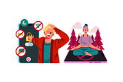 Digital Detox Doodle Illustration, a Person Illustration by SLAB! Design (Thumbnail 2 of 3)