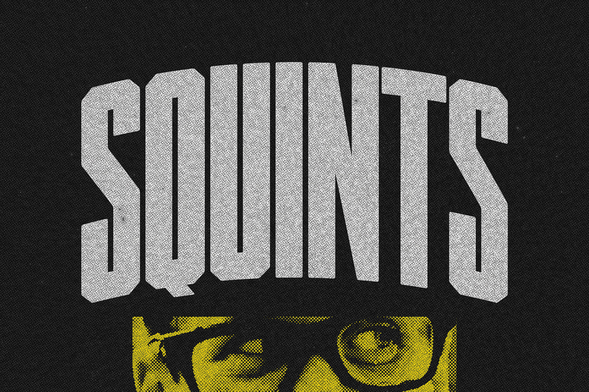 Squints, a Sans Serif Font by Chad Palmer Designs (Photo 1 of 6)