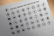 41 Icons Social Media Vector pack, an Icon by FourLeafLover (Thumbnail 1 of 6)
