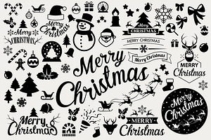 Christmas icons set . Vector eps10, an Icon by Paperboxshop