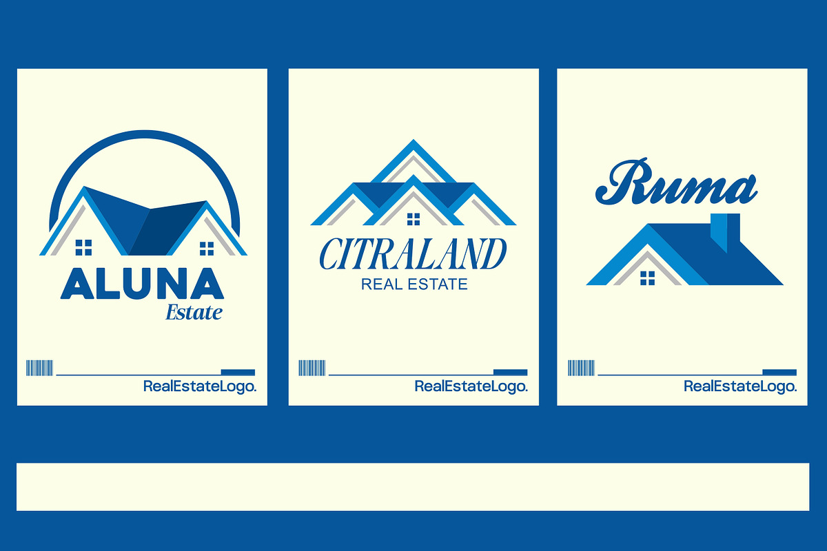 Real Estate Logo Bundle, a Solid Icon by Tekuni (Photo 5 of 12)