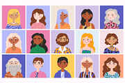 35 Diverse People Avatars, a Person Illustration by IuliiaSavko (Thumbnail 4 of 8)