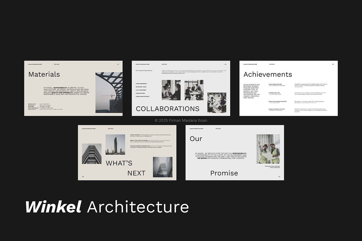 White Beige Architecture Pitch Deck, a Presentation Template by Claymoon Lab (Photo 5 of 5)