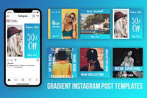 Gradient Instagram Post Templates