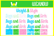 Boys and Girl font, a Font by weknow (Thumbnail 7 of 8)
