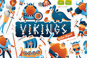 Vikings clipart vector illustration, a Person Illustration by Brandianna (Thumbnail 1 of 6)