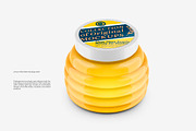 Clear Glass Acacia Honey Jar Mockup, a Packaging Mockup by Reformer Mockup (Thumbnail 1 of 6)