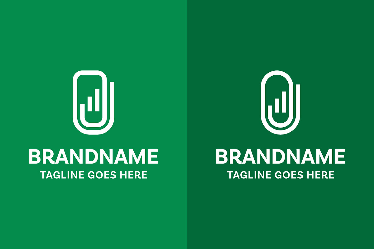 Finance Paperclip Modern Line Logo, a Branding & Logo Template by Pray Art Design Studio (Photo 2 of 2)