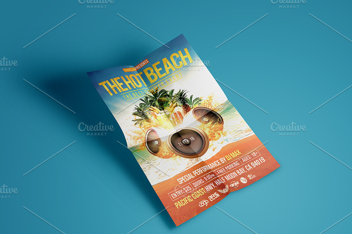 Summer Party Flyers Bundle, a Flyer Template by CREATIVE DUDE (Photo 14 of 18)