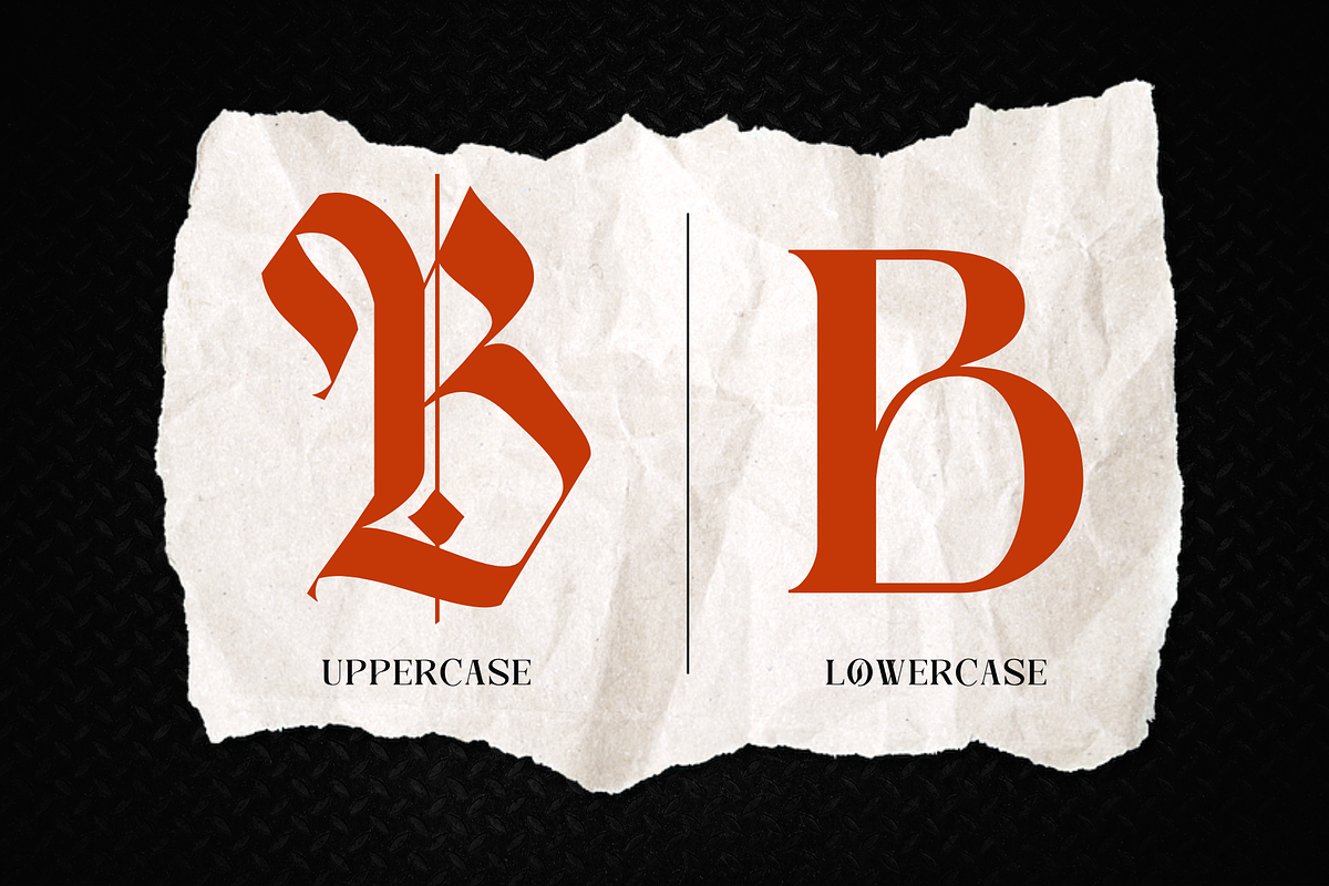 Black Gowa - Blackletter Font, a Blackletter Font by Nirmana Visual (Photo 10 of 11)