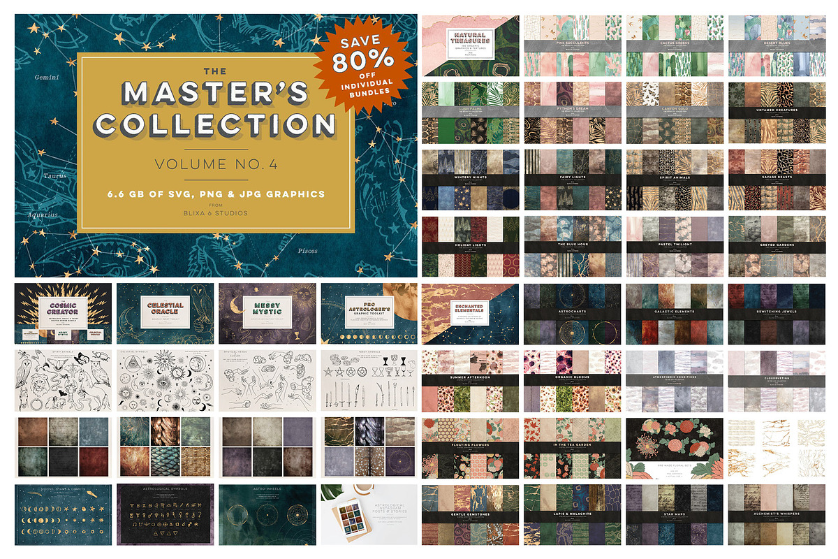 Whole Shop 9000+ Graphics Bundle, a Background Graphic by Blixa 6 Studios (Photo 4 of 26)
