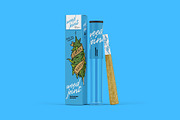 Weed Joint Pre-Roll Packaging Mockup, a Product Mockup by easymock 2 (Thumbnail 6 of 10)