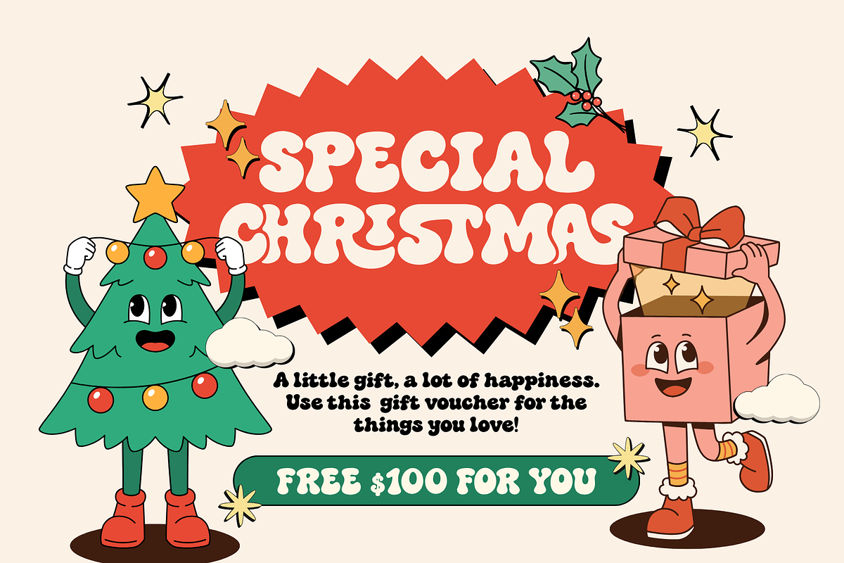 Frostbite Christmas – Groovy Font, a Handwritten Font by Ainun Jinan (Photo 7 of 12)