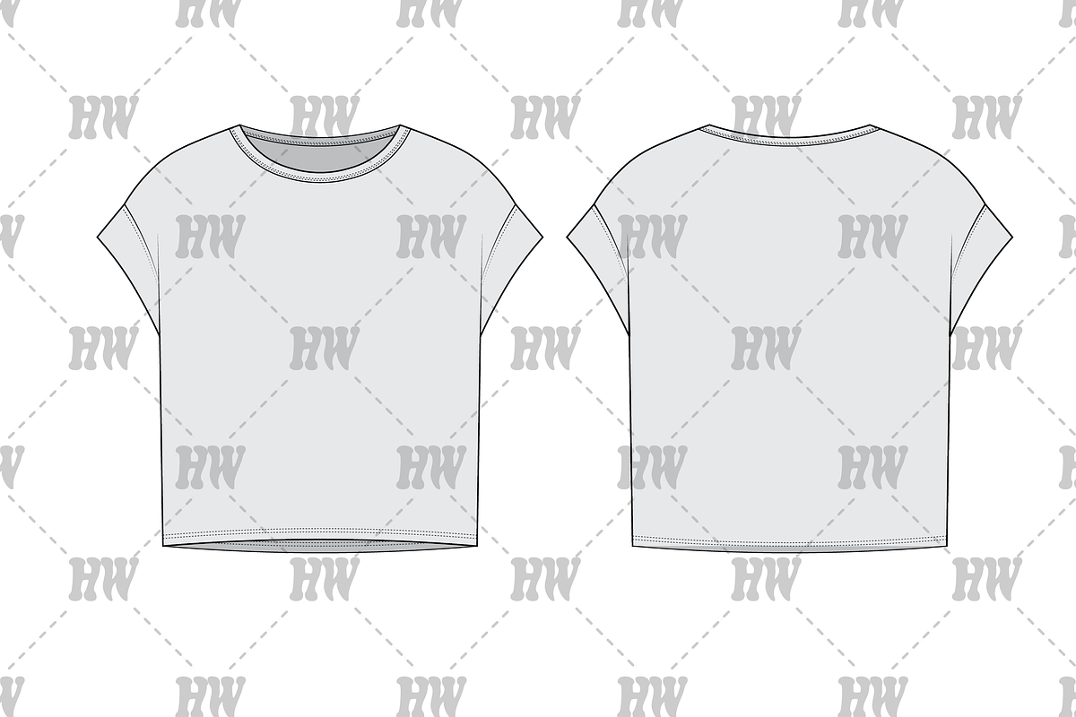 Oversized Short Sleeve Tee Flat, a Shirt Mockup by haydenwentworth (Photo 1 of 3)