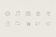 80 Hand Drawn Vector Icons, an Icon by Jamie Pickering (Thumbnail 5 of 5)