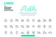 60 LOGISTICS ICONS, an Outline Icon by sharpnose (Thumbnail 2 of 6)