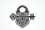 60 Ornate Key and Lock Silhouette, a Technology Illustration by Amazin_art (Thumbnail 13 of 21)