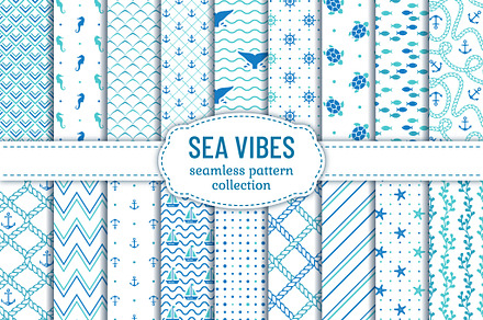Sea seamless patterns